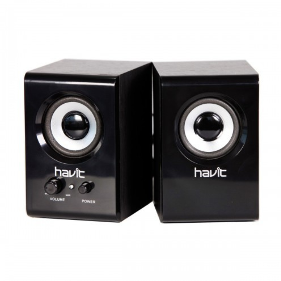 Havit SK490 USB AC Power WOODEN Speaker Black