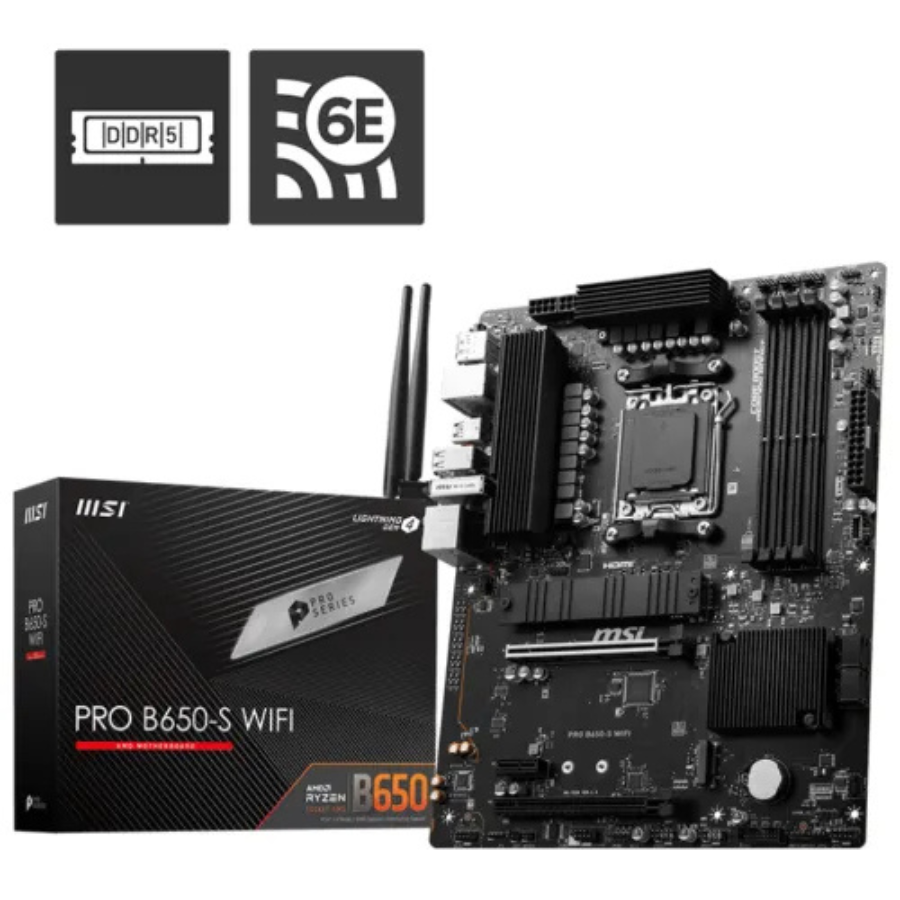 MSI PRO B650S WIFI DDR5 AM5 ATX MOTHERBOARD
